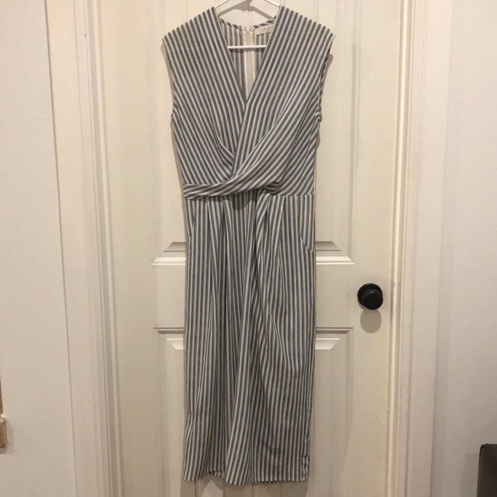 Elodie pinstripe romper jumpsuit